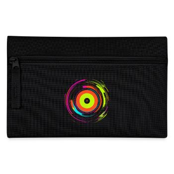 Vinyl Record Retrowave - Pencil Case - black - Front