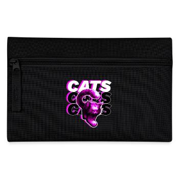 CATS, CATS, CATS · Pink Big Cat - Pencil Case - black - Front