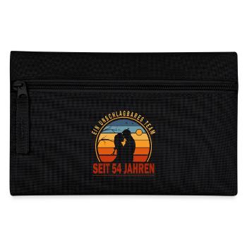 54 Years Relationship Anniversary Wedding Anniversary - Pencil Case - black - Front