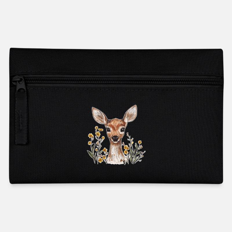 roe deer - Pencil Case - black
