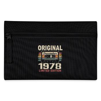 December 1978 Birthday Gift - Pencil Case - black - Front