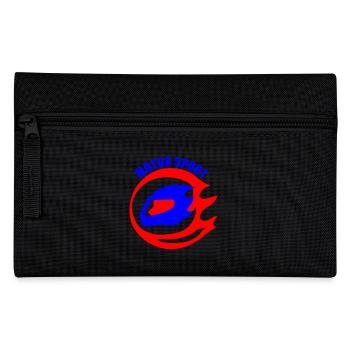 Flame Logo Motorcycle Helmet Motorsport - Pencil Case - black - Front