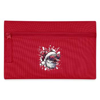 Colombe oiseau Noël drôle - Trousse - rouge - Devant