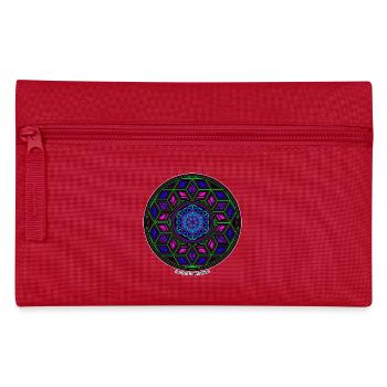 Fractal Evolution Experience Kaleidoskop Mandala - Federtasche - Rot - Vorne