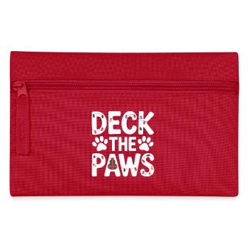 Deck the Paws Weihnachtsfeier - Federtasche - Rot - Vorne