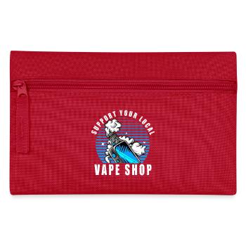 Vape Vaper E Cigarette Saying Vaping Gift - Pencil Case - red - Front