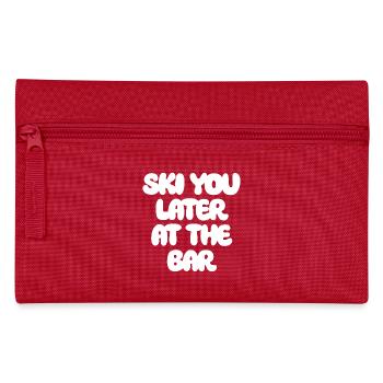 SKI YOU LATER AT THE BAR X The Ski Club Skifahrer - Federtasche - Rot - Vorne