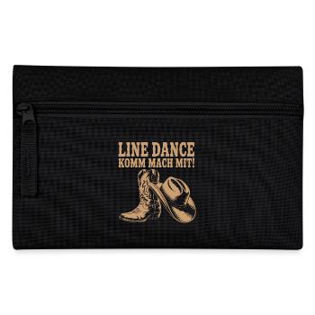 Line Dance Come join us! Cowboy Hat Western Boots - Pencil Case - black - Front
