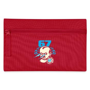 67 Six Seven 6-7 Meme Gen Alpha - Trousse - rouge - Devant