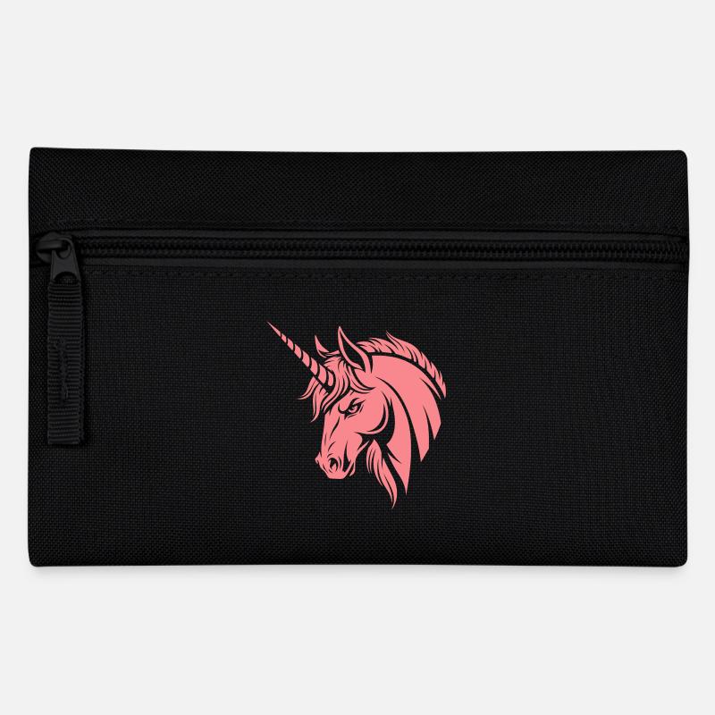 Pink Unicorn – Unicorn Head i vektorstil - Penalhus - sort