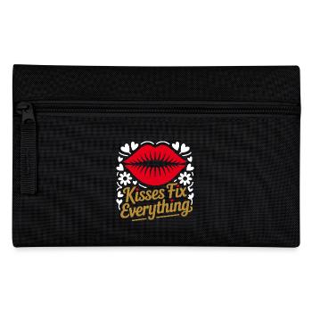 Kisses heal everything - Pencil Case - black - Front