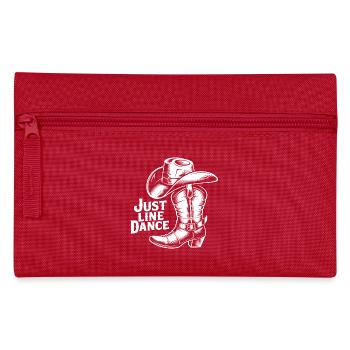 Line Dance Cowboy Stiefel - Federtasche - Rot - Vorne
