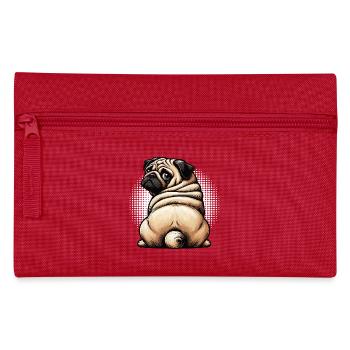 Carlin Carlin Propriétaire de carlin Amoureux du carlin Porte-carlin - Trousse - rouge - Devant