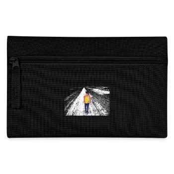 Alleinstehendes Mädchen - Federtasche - Schwarz - Vorne