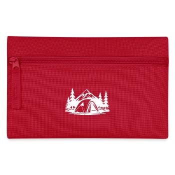 Tente de camping Nature - Trousse - rouge - Devant