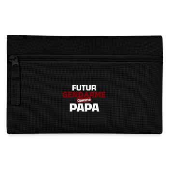 Body bébé futur gendarme comme papa - Trousse - noir - Devant