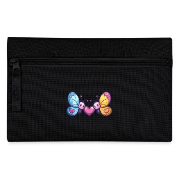 Schmetterling Paar Liebe Valentinstag - Federtasche - Schwarz - Vorne