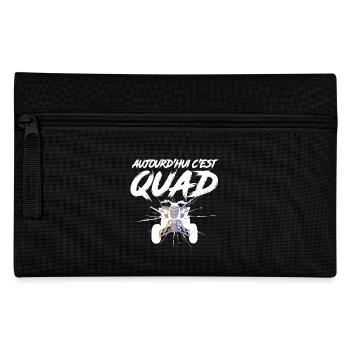 Aujourd'hui c'est quad - T-shirt & cadeau quad ATV - Trousse - noir - Devant