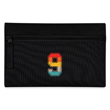 9 years retro jersey number 9 T-shirt number 9 - Pencil Case - black - Front