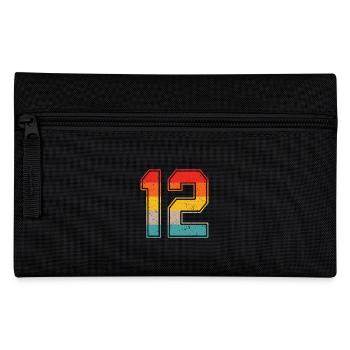 12 years retro jersey number 12 T-shirt number 12 - Pencil Case - black - Front