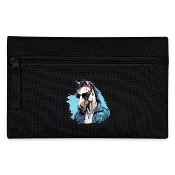 Urban Stallion: Streetwise Horse Vibes - Pencil Case - black - Front