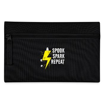 Halloween Electrician Spook Spark Humor Scary - Pencil Case - black - Front