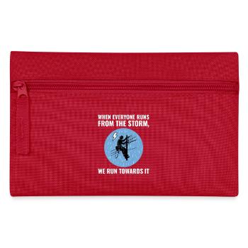 Lineman Storm Brave Dedicated Hero Power Grid - Pencil Case - red - Front