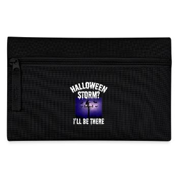 Halloween-Sturm? Ich werde da sein – Lineman Halloween - Federtasche - Schwarz - Vorne
