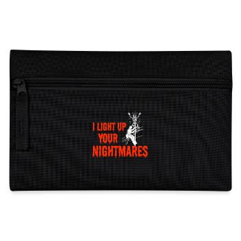 Lineman Halloween Nightmare Spooky Electric Design - Pencil Case - black - Front