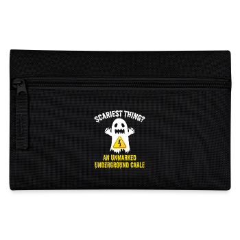 Lineman Halloween Gruselig Elektriker Lustiger Humor - Federtasche - Schwarz - Vorne