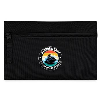 Jetski Hydrotherapie Ozean Abenteuer Wassersport - Federtasche - Schwarz - Vorne