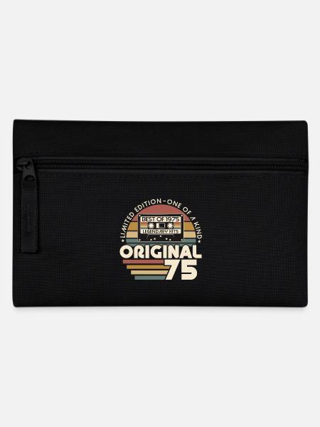 Jahrgang 1975 Retro Vintage Geburtstag - Federtasche - Schwarz