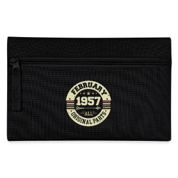 Février 1957 Vintage Cadeau d’anniversaire 1957 - Trousse - noir - Devant