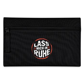 Lasst mir meine Ruhe - nicht stören - Federtasche - Schwarz - Vorne