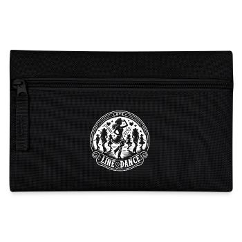 Love Line Dance Western Girls Cowboys dancing - Pencil Case - black - Front