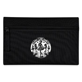 Love Line Dance Western Girls Cowboys dancing - Pencil Case - black - Front