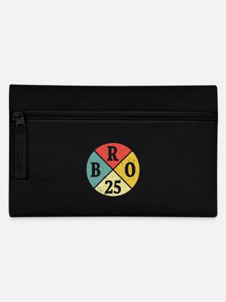 Bruder Bro 2025 Großer Bruder Geschenk - Federtasche - Schwarz