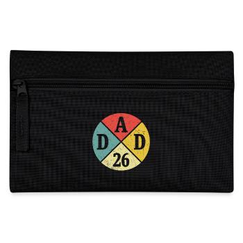 Dad Dad Dad 2026 Gift New Dad 26 - Pencil Case - black - Front