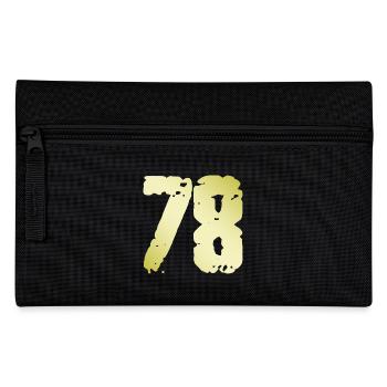 78 Number Vintage - Pencil Case - black - Front