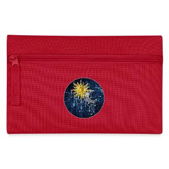 Kosmische Sonne und Mond - Federtasche - Rot - Vorne