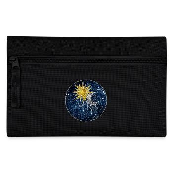 Cosmic Sun and Moon - Pencil Case - black - Front