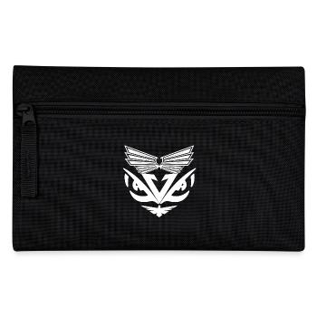 abstract aigles white - Federtasche - Schwarz - Vorne