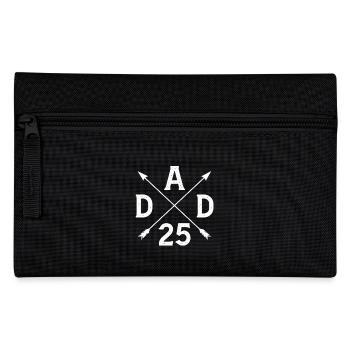 Dad 25 Father Baby Dad 2025 - Pencil Case - black - Front