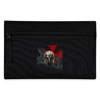 Medieval Templar helmet - Pencil Case - black - Front