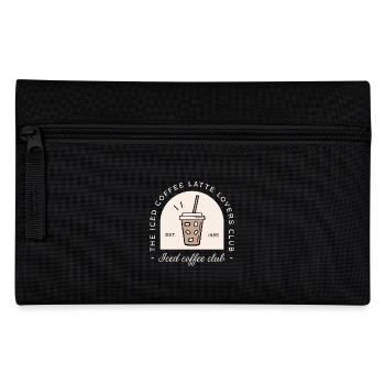 Café glacé iced latte amatrice aesthetic noir - Trousse - noir - Devant