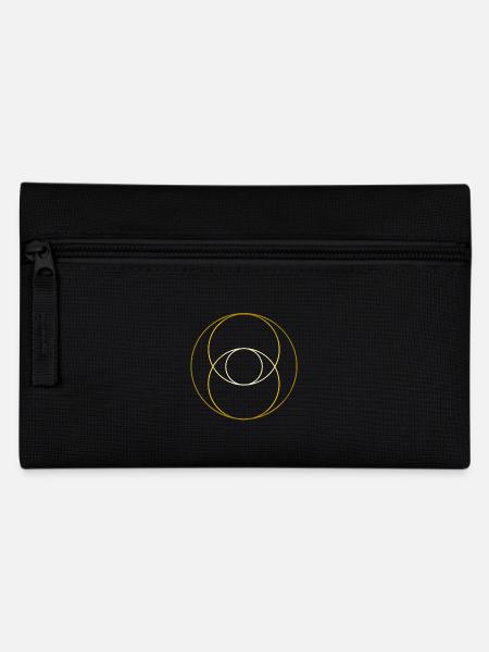 Vesica Piscis - Farbverlauf Gold Version - Federtasche - Schwarz
