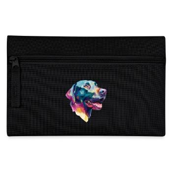 Conception Low Poly Labrador Retriever - Trousse - noir - Devant