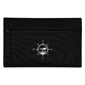 Taucher Kompass – Geschenk für Taucher - Federtasche - Schwarz - Vorne