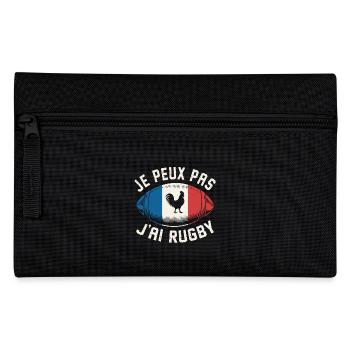 Je peux pas j'ai rugby - Trousse - noir - Devant