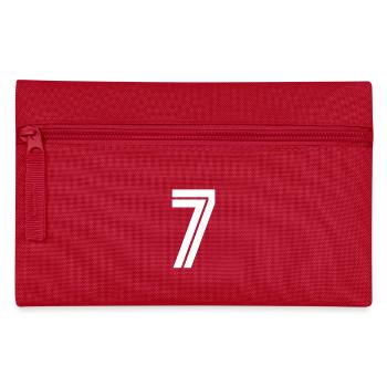 Trikotnummer 7 – Geschenk zum 7-jährigen Jubiläum - Federtasche - Rot - Vorne